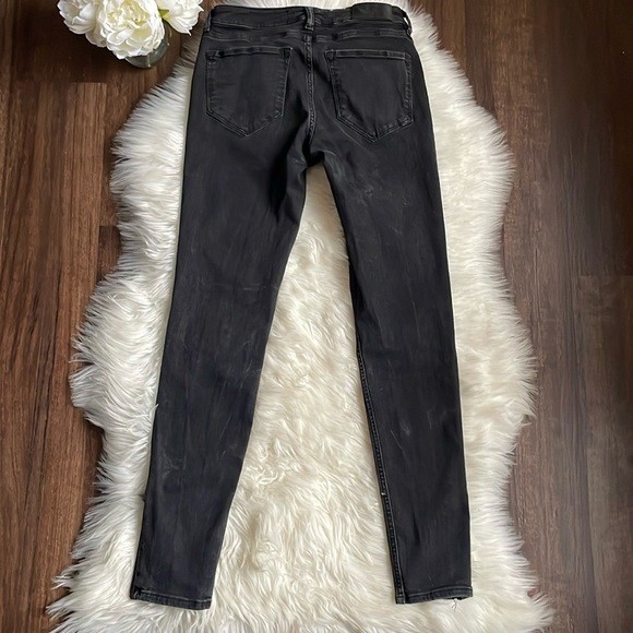 ALLSAINTS Mast Skinny Jeans in Jet Black - Picture 5 of 10